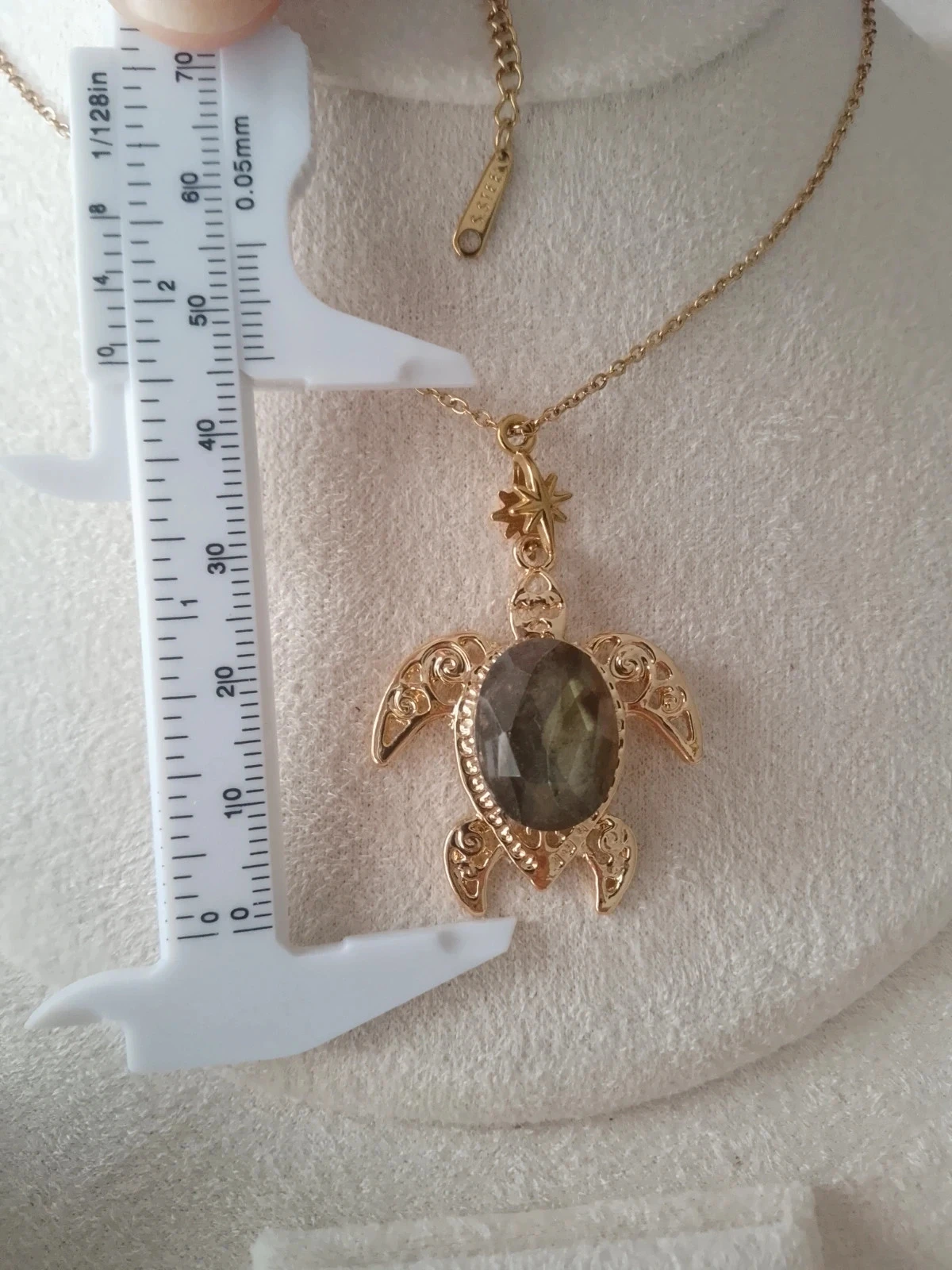 Collier tortue labradorite pierre naturelle de protection – photo 2